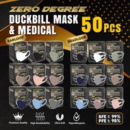 【Ready Stock】50PCs Adult Duckbill Disposable Face Mask 3D 4D 5D 6D mask viral Face mask duckbill mas