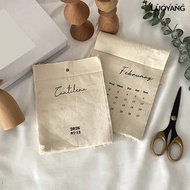 [Luo] 2026 Cloth Wall Calendar Wall Hanging Fabric Calendar Jan. 2026 - Dec. 2026 12 Month Calendar 