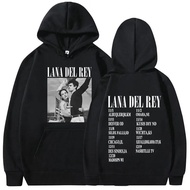 💕 Lana Del Rey Hoodie อัลบั้มเพลงผู้หญิงผู้ชายแฟชั่นผ้าฝ้ายเสื้อยืดพิมพ์ขนาดใหญ่Pullover Hoodiesหญิง