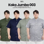 Shirt Muslim Men'skoko koko 001 Premium Toyobo Material Jumbo Size 3L & 4L Chest Size 122-126 cm