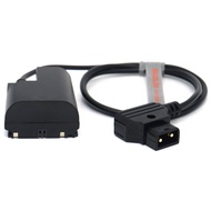 LP-E6 Dummy Battery with D-TAP for Canon 5D4 5D3 5D2 60D 7D 6D 60Da 70D 80D 5DS 5DSR R5C Cameras.