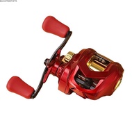 BACKSTREET4FC3 Baitcasting Reel, Metal Casting 10Kg Max Drag Fishing Reel, 10 Gear Magnetirc Brake L