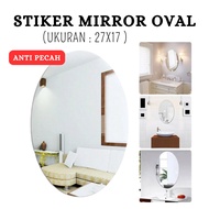 Ygs -- Acrylic Glass Wall Sticker Mirror Already With Adhesive Bathroom Mirror Wallpaper