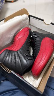 Nike Air Jordan 12 Retro BG 黑紅 4Y size Aj12