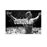wbj Arnold Schwarzenegger Conquer Poster 12x18inch Unframed Body Building Wall Poster Canvas Wall Ar