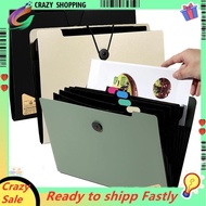 A4 Expanding File Organizer 5 Pockets, 3-Pack Portable Filing Folders for Paperwork Management Docum