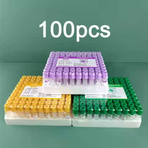 Sterile Micro Blood Collection Tube EDTA K2 K3 0.5ml 1ml tubes Plastic Disposable Heparin Lithium So