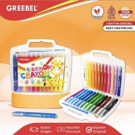 Greebel Silky Crayon 24 colors Silky Crayon set 24 Greebel bright crayon/