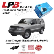 ISUZU Trooper Big Horn UBS25/UBS69/UBS73 1991-2004 Front Brake Pad LPB