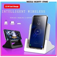 JIMA Popular Vertical Wireless Charger 15W Fast Charge for Apple Samsung Huawei Mobile Phone