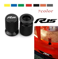 REALZION 2pcs Tire Axle NUT /R15logo/ R15 V2 V3 CNC Motorcycle Tyre Valve Core Caps front and rear W