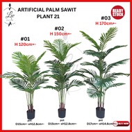 LWDECOR Pokok Hiasan Dalam Rumah Artificial PALM SAWIT PLANT 21 120cm 150cm 170cm Hiasan Viral Pokok
