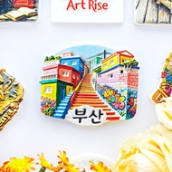 Korea Busan Ganchuan Cultural Village Color Steps Refrigerator Stickers Three-Dimensional Magnetic S