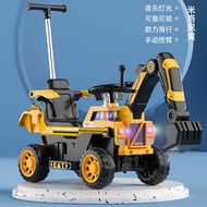 兒童挖掘機玩具車男女孩遙控挖機汽車可坐人大號挖土機電動工程車