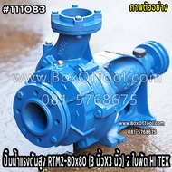 ปั๊มน้ำแรงดันสูง RTM2-80x80 (3 นิ้วX3 นิ้ว) 2 ใบพัด HI TEX