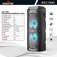 KST-7683 Kingster Super Bass Karaoke Wireless Bluetooth Portable Speaker with free mic