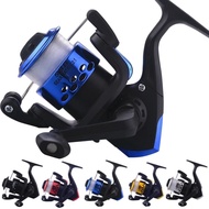 AK200 Type Spinning Reel Metal Fishing Reel Fish Line AK200型鱼轮渔线轮海竿路亚竿轮钓鱼滑轮手摇轮线轮纺车式渔轮鱼
