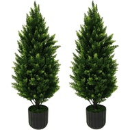 Simulation Cypress Simulation Pine Cypress Bonsai Christmas Tree Ornaments Simulation Cypress Ground
