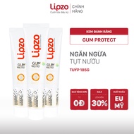 Kem Đánh Răng Lipzo Gum Protect 185g Ngăn Ngừa Tụt Nướu Chảy Máu Chân Răng Phục Hồi Men Răng Giòn Mỏ