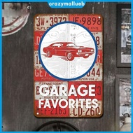Garage Favorites Vintage Metal Tin Sign Metal Tin Wall Art for Home Bars Pub 11.81x7.87in [CrazyMall