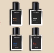 Parfume Jayrosse parfume pria tahan lama berkualitas 4 model grey noah rouge luke pemikat lengkap rekomen best promo cod