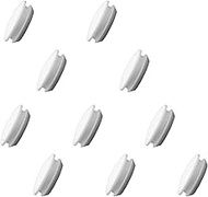 Suiwotin 10pcs 5/8 Inch (16mm) Hole Plug, White Button Plugs, Snap in Locking Hole Tube Plug Fit for