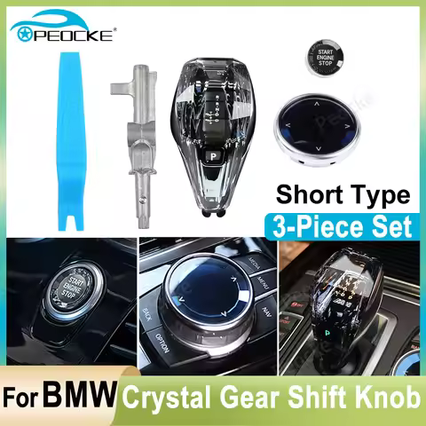 Crystal Gear Shift Knob Lever Short Type For BMW F20 F10 F30 F06 G12 G32 F36 F33 F34 F22 X4 G02 X3 G