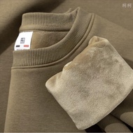 Sweatshirt [Preferred] Men Melade Wear 600G Brown Fleece Lining Thickened Autumn Winter Loose Casual