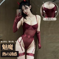 Sexy Lingerie Succubus Uniform One-Piece Camisole Underwire Push-Up Set 5768