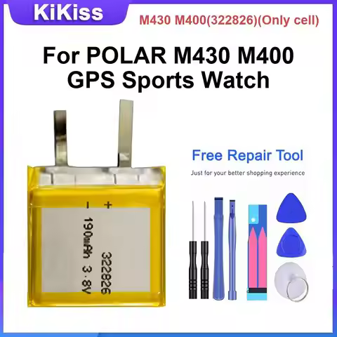 M430 M400(322826)(Only cell) Batteries For POLAR Watch M430 M400 High-Performance Battery