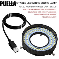 PUELLA Microscope Lamp, Adjustable Brightne White LED Microscope LED Light, Fill Light Bottom Lighti
