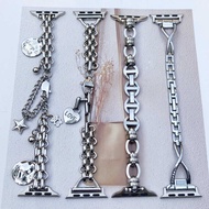 Suitable for apple apple watch10 Silver Series Stainless Steel Strap iwatch8/9 Generation Metal Watc