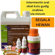 Intermectin Oral 10 Obat Kutu jamur Gudik Cacing Scabies Kucing Anjing Kelinci sapi domba kambing