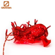 Christmas Light Steady Rice Lights Transparent Wire With End To End Connector Xl5012r 100l Red