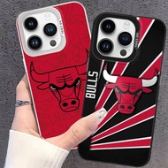 NR7 B_Bulls Silicone Case for iPhone 16 15 Plus Pro Max