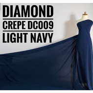 LAST STOCK Diamond Crepe DC009 Light Navy Fabric by the Meter
