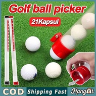 21 Capsules Golf Ball Picker Tube Portable Picker Tube Ball Picker Plastic