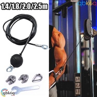 QBK6Q Fitness|Replacement Cable, 1.4/1.8/2/2.5M Adjustable Gym Steel Wire Rope, Home Fitness Exercis