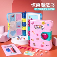 Children's Magic Book Girl Toys 5 Surprise Unpacking Fun Treasure Box 6 Years Old Over 7-10 Years Ol