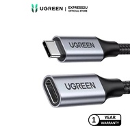 UGREEN USB-C 3.1 GEN 2 MALE TO FEMALE EXTENSION DATA CABLE 10GBPS 0.5M/1M (GREY/BLACK)
