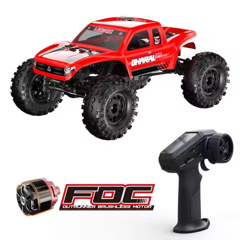 UDIRC 1:18 Scale UCX1804PRO RC Rock Crawler Four-Wheel Steering FOC Outrunner Brushless Motor All Te