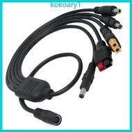 KOKO DC7909 to XT60 DC5521 DC5525 DC6530 Solar Charging Cable for Photographers