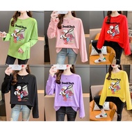 [AMYGO] Baju T Shirt Perempuan Lengan Panjang Women Long Sleeve Wanita Murah Baju T Shirt Perempuan Lengan Panjang    Wa