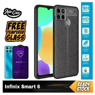 INFINIX SMART 6 Casing Free Tempered Glass Blue Light Auto Casing focus