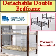 Detachable Single Size Double Decker Bed Frame / Bedframe  / Bunk Bed / Single Bed/ Bedroom Furnitur