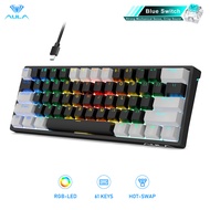 AULA F3261 RGB Hotswap Keyboard 61 Keys wired Mechanical Gaming Keyboard ergonomic adjustable suppor