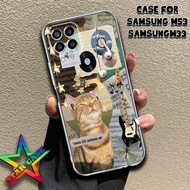 Samsung CASE 5GM53 / M33 5G MOTIF [CAT] Samsung CASE NEWEST 5GM53 CLEAR CASE PROTECTED CAMERA SOFTCA