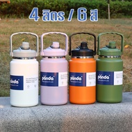 Giant Water Bottle 4L/4000ml Thermal Cold Storage Glass Keep Cool