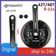 PROWHEEL Crankset 42T\48T 170mm 9-11speed Crank Arm Aluminum Alloy MTB crankset