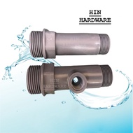 HIN Inlet &amp; Outlet PVC Connector Set For MPV Water Filter For Outdoor Sand Water Filter